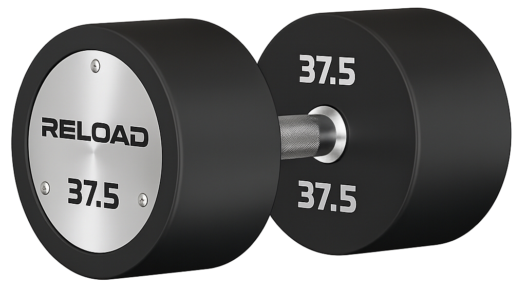 Fitness Hero TPU Coated Reload Premium Round Dumbbells Pair - 37.5kg