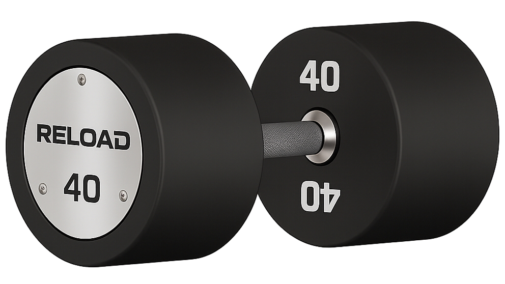 Fitness Hero TPU Coated Reload Premium Round Dumbbells Pair - 40kg 