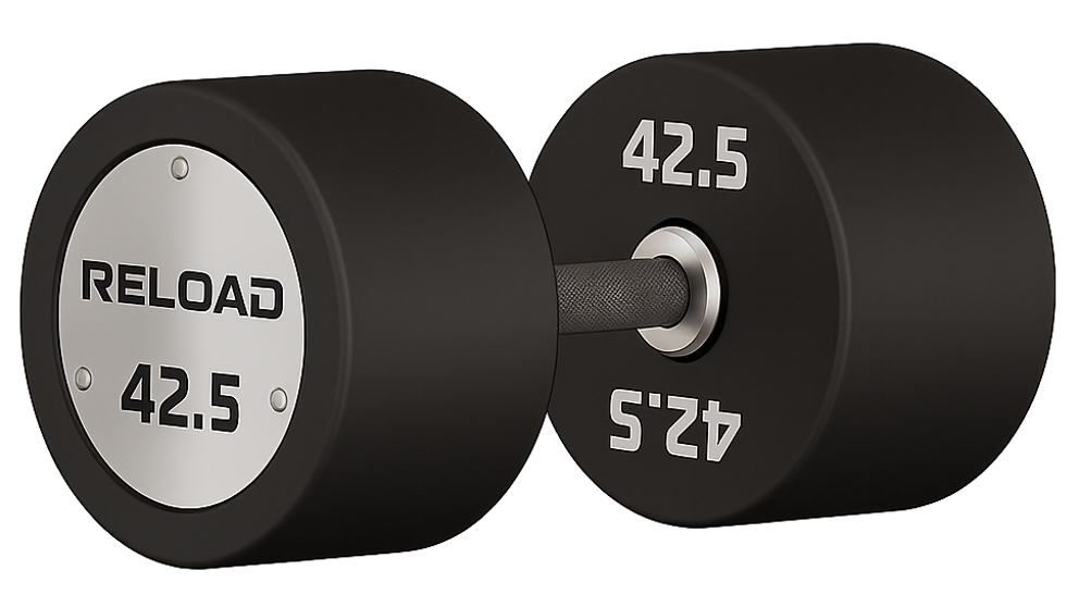 Fitness Hero TPU Coated Reload Premium Round Dumbbells Pair - 42.5kg 