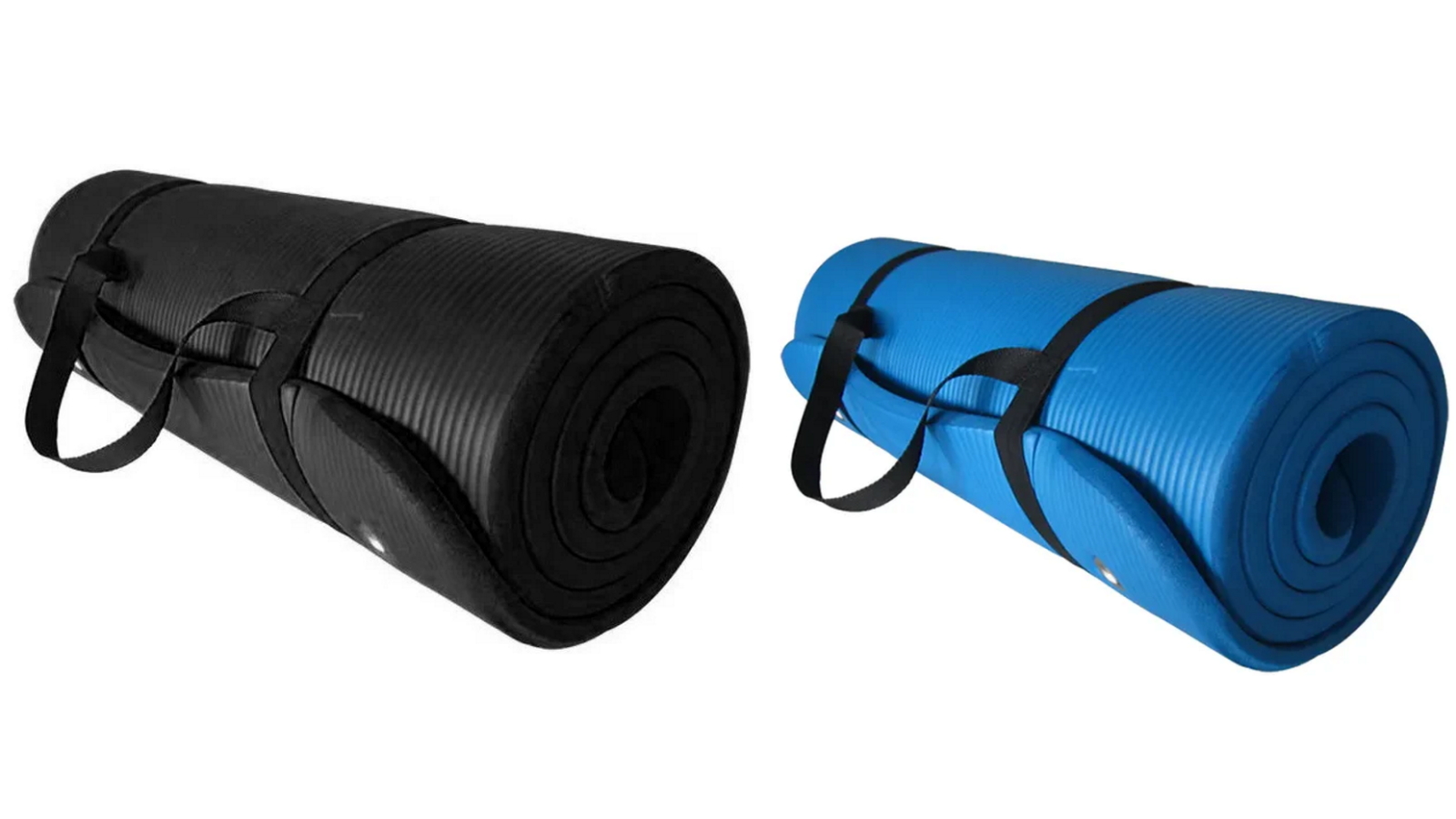 Fitness Hero 10mm Yoga and Pilates Mat + Shoulder Strap