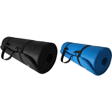 Fitness Hero 10mm Yoga and Pilates Mat + Shoulder Strap