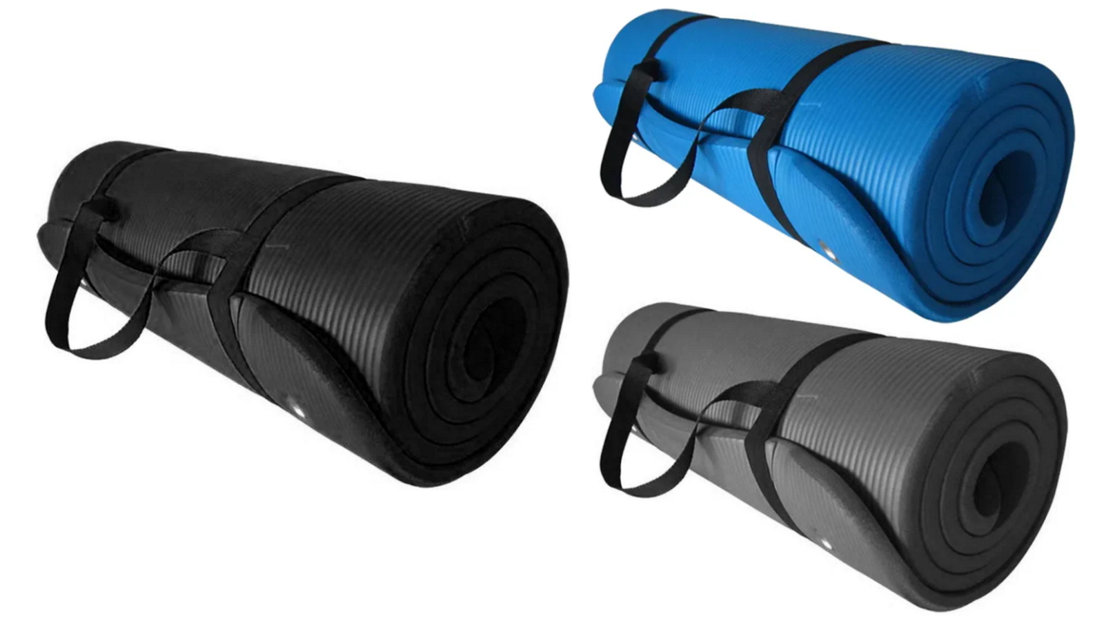 Fitness Hero 20mm Yoga and Pilates Mat + Shoulder Strap
