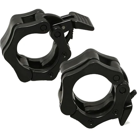 Fitness Hero 5cm Olympic Barbell Snap Lock Collar - Black