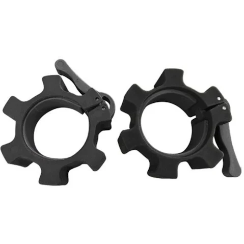 Fitness Hero 5cm Olympic ABS Snap Lock Collar - Black