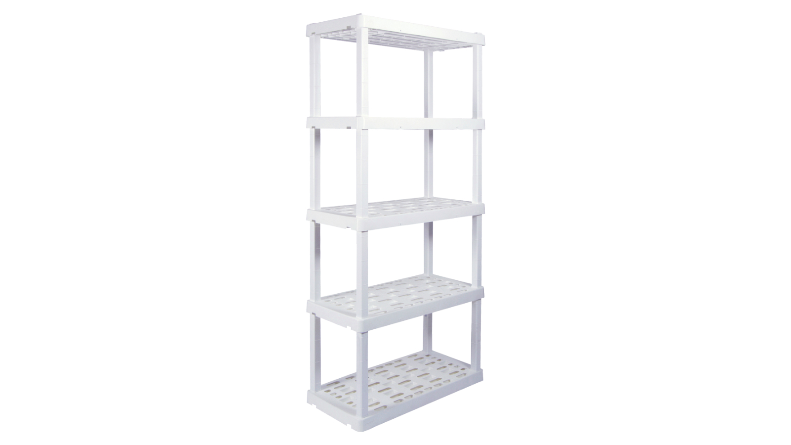 Oskar 5-Tier Heavy Duty 340kg Capacity Shelving Unit - White