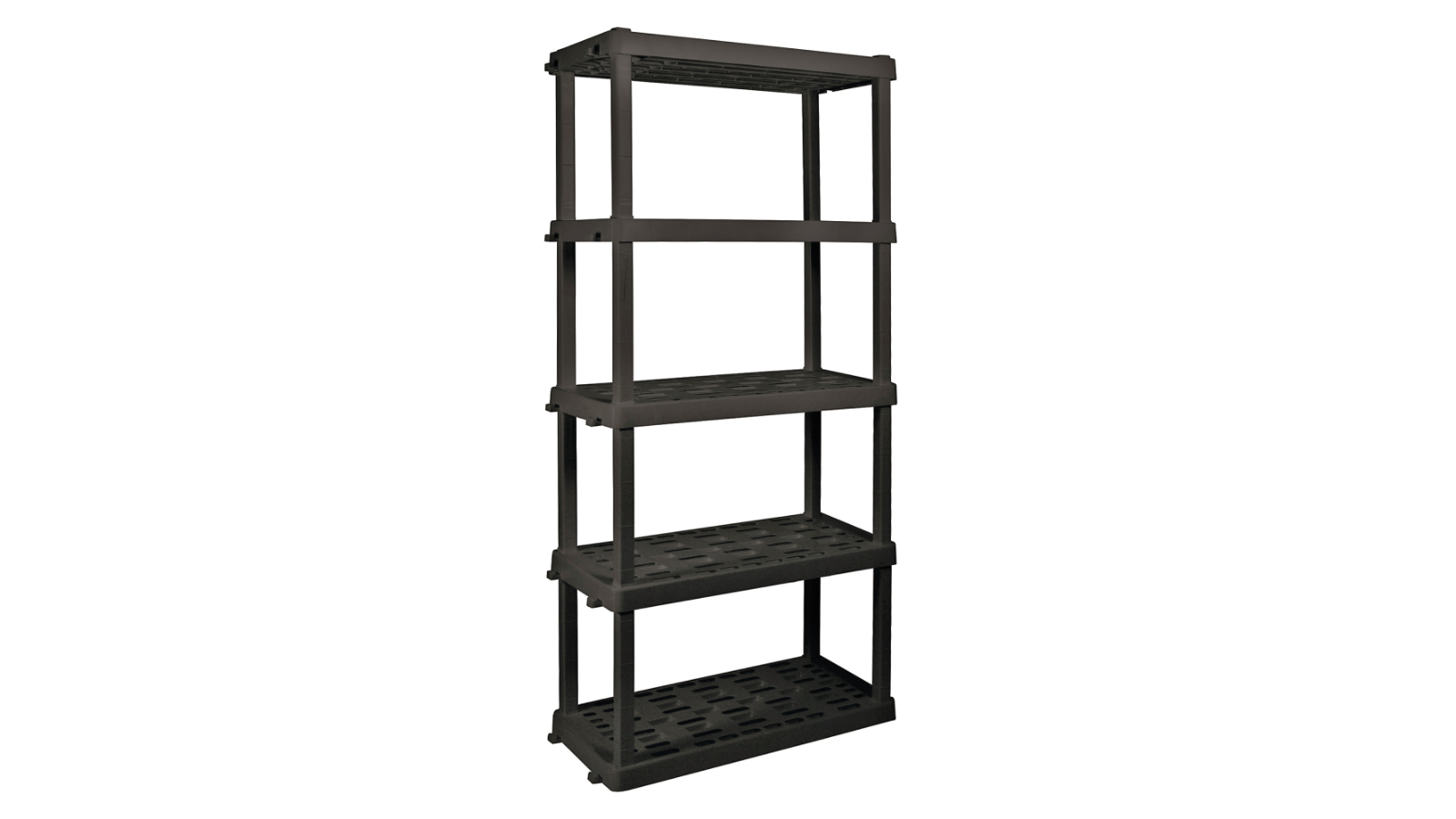 Oskar 5-Tier Heavy Duty 340kg Capacity Shelving Unit - Black