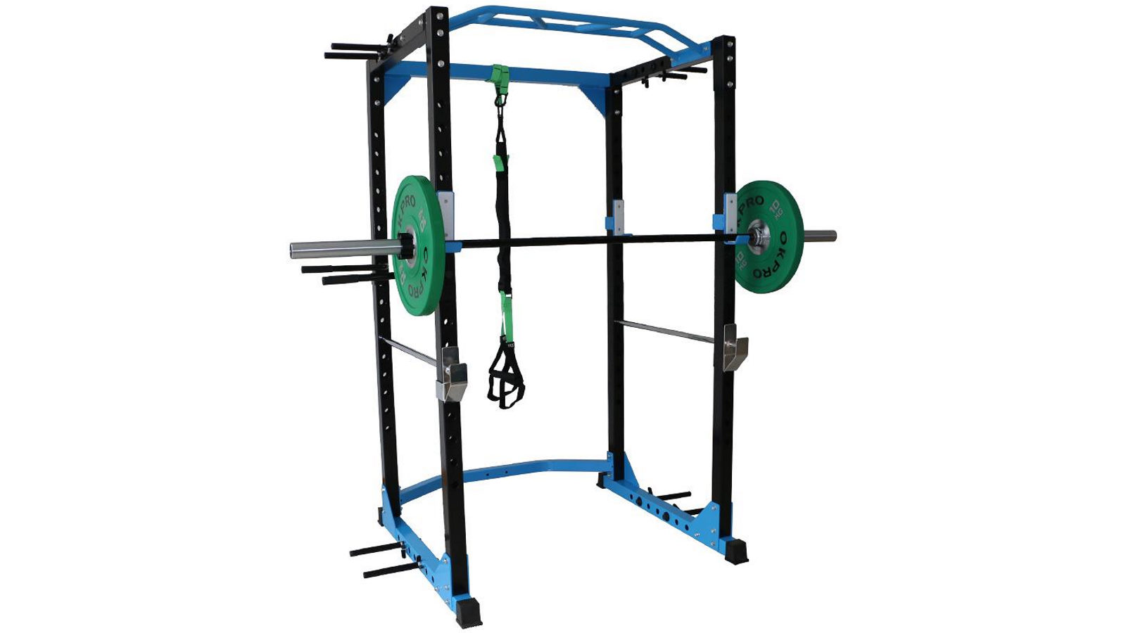 Fitness Hero Commercial Grade Power Rack - Blue | Harvey Norman