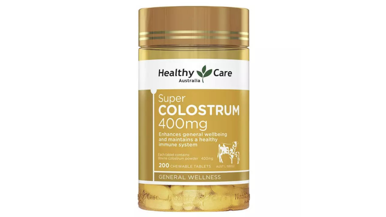 Healthy Care 400mg Super Colostrum 200 Chewable Tablet