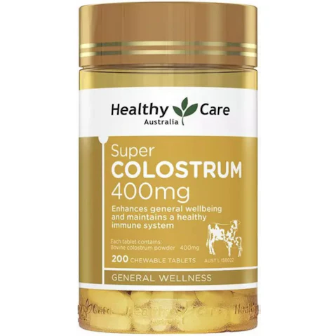 Healthy Care 400mg Super Colostrum 200 Chewable Tablet