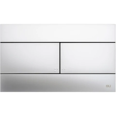 Studio Bagno Slim Flush Button - Satin Chrome
