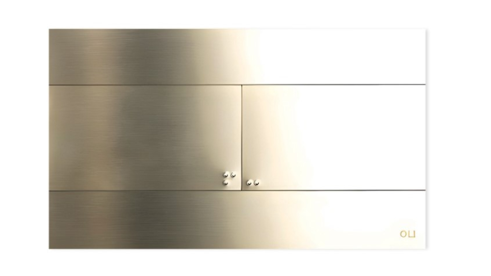 Studio Bagno Slim Flush Button - Light Brass