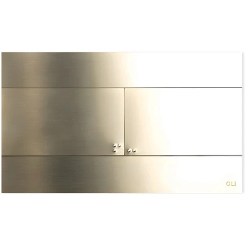 Studio Bagno Slim Flush Button - Light Brass