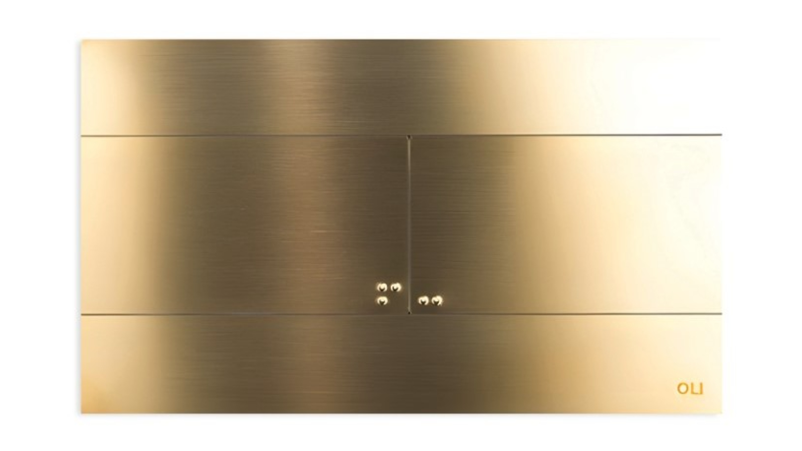 Studio Bagno Slim Flush Button - Brass