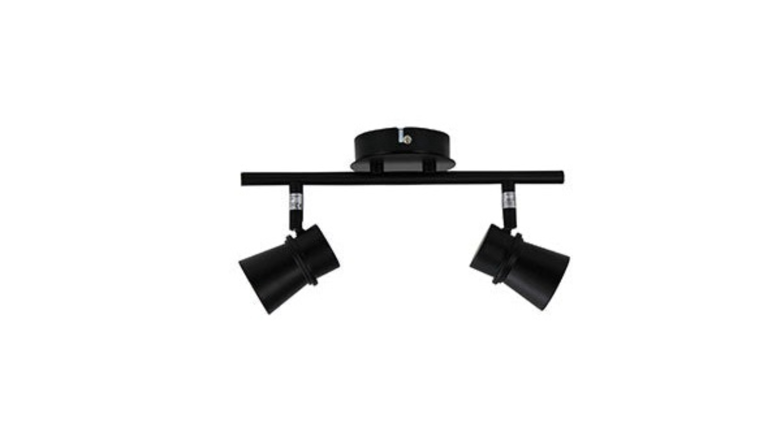 Oriel Lighting 2 Light Black LED Ready GU10 Adjustable Spotlight