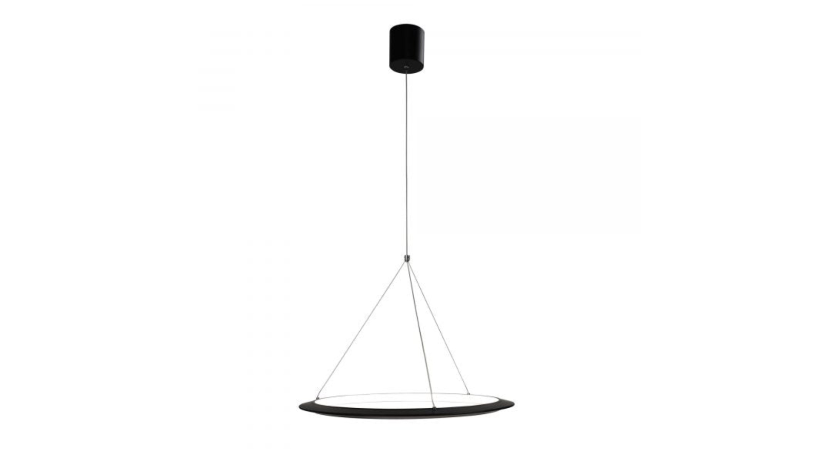 Oriel Lighting Saturn.60 CCT Modern LED Halo Pendant Light - Black