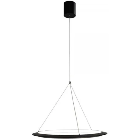 Oriel Lighting Saturn.60 CCT Modern LED Halo Pendant Light - Black