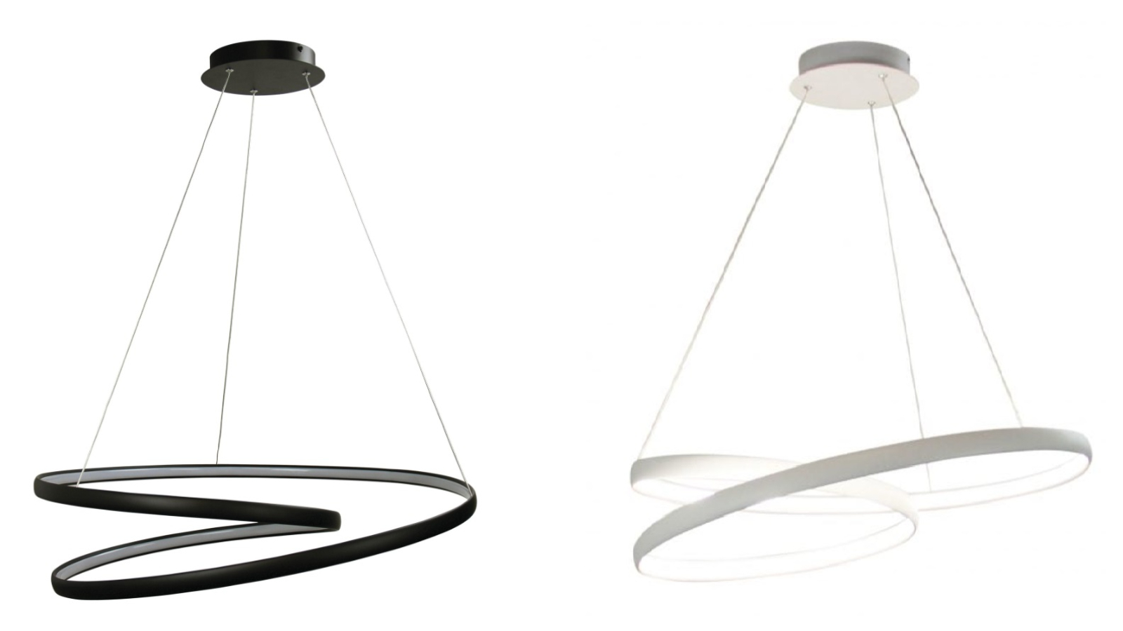 Oriel Lighting Infinity Modern LED Spiral Pendant Lamp