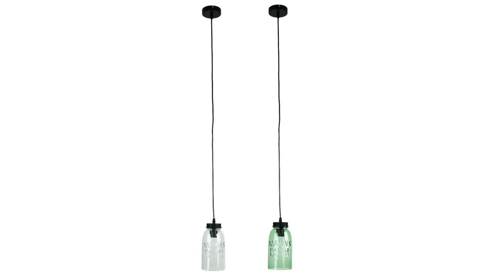 Oriel Lighting Mason Vintage Preserving Glass Jar Pendant Light