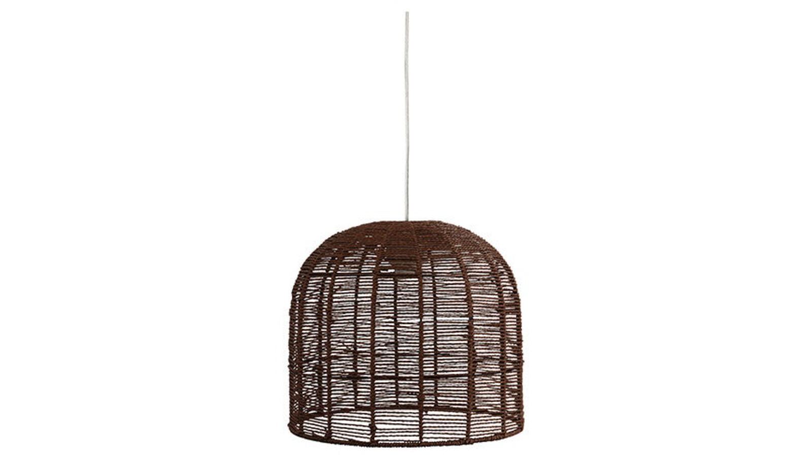 Oriel Lighting Dark Brown Hand Woven Pendant Suspension