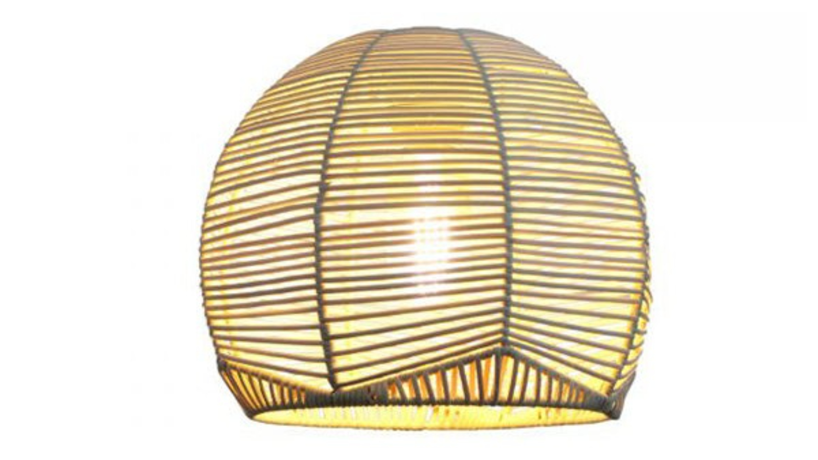 Oriel Lighting Open Weave Rattan Cane Shade Harvey Norman