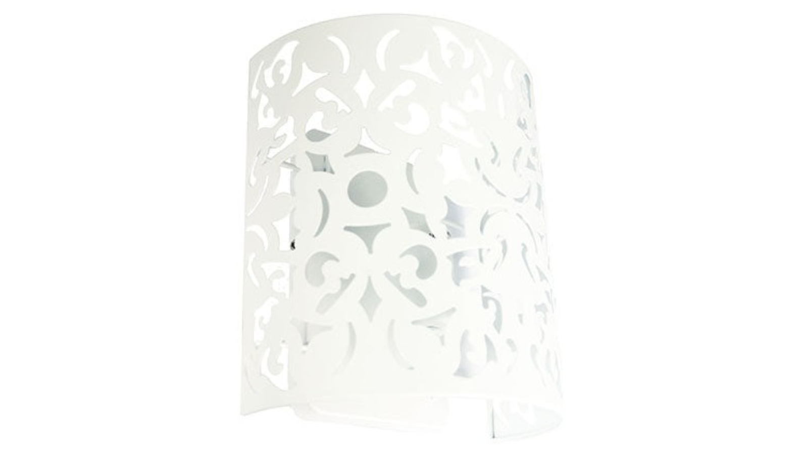 Oriel Lighting Laser Cut White Metal Wall Mounted Light