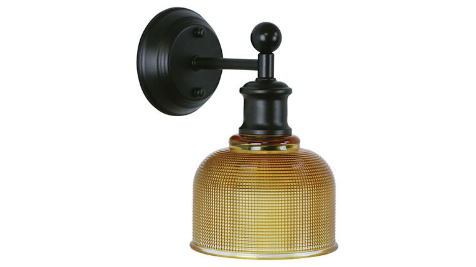 Oriel Brighton Industrial Wall Light - Amber