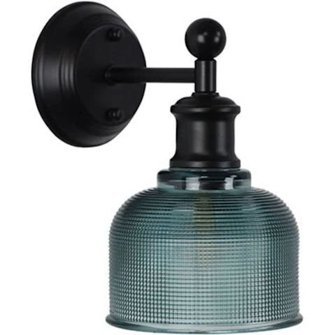 Oriel Brighton Industrial Wall Light - Black
