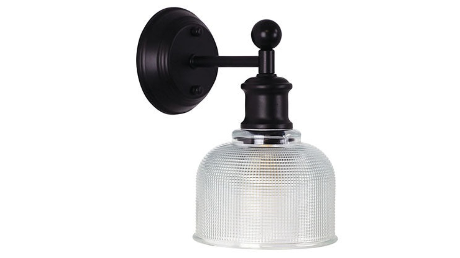Oriel Brighton Industrial Wall Light - Clear