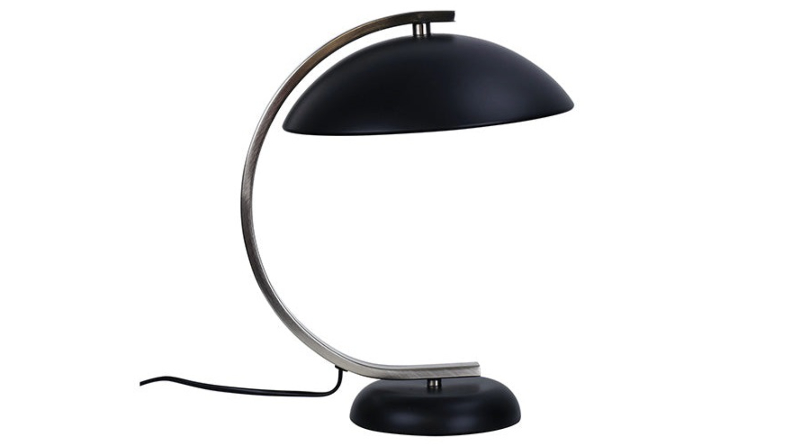 Oriel Lighting Black Chrome Classic Brushed Table Lamp Harvey Norman