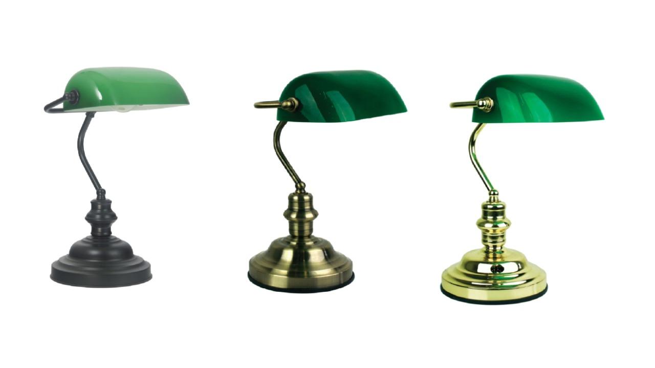 Oriel Lighting On/Off Bankers Touch Lamp