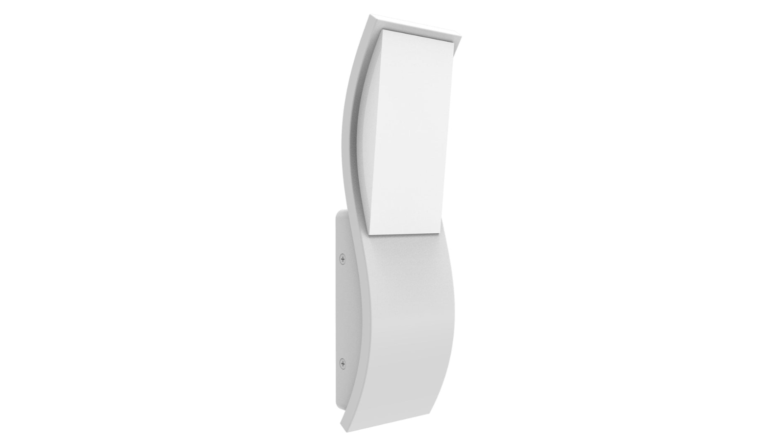 CLA OLA IP65 Wavy Rectangular 3000K LED Exterior Wall Light - White