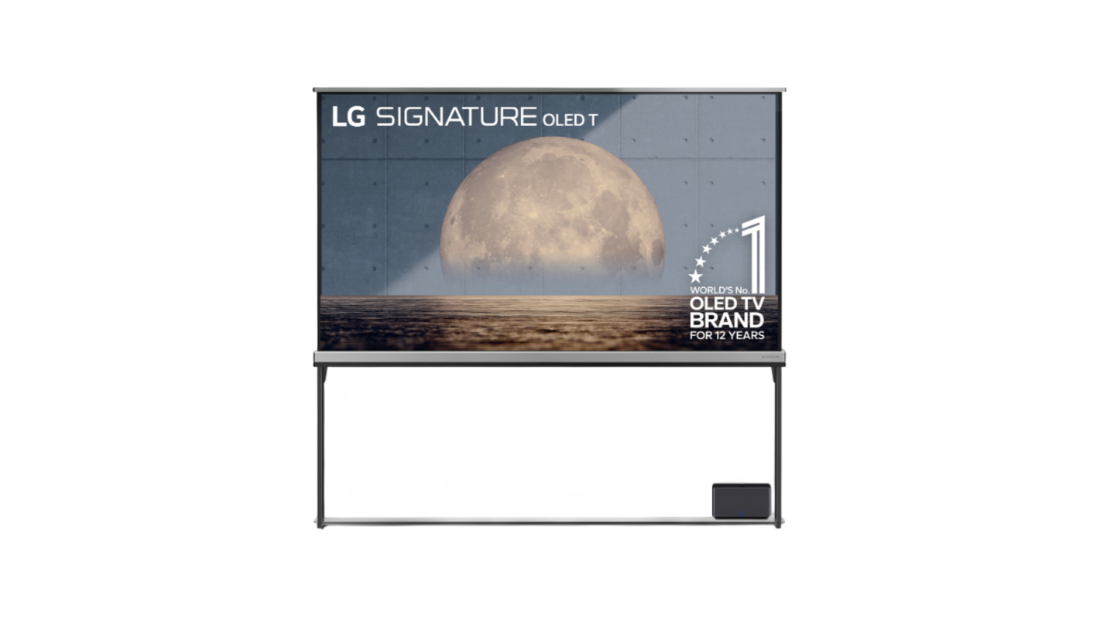 LG 77-inch Signature OLED Transparent and True Wireless TV with 4K Video and Audio Transfer