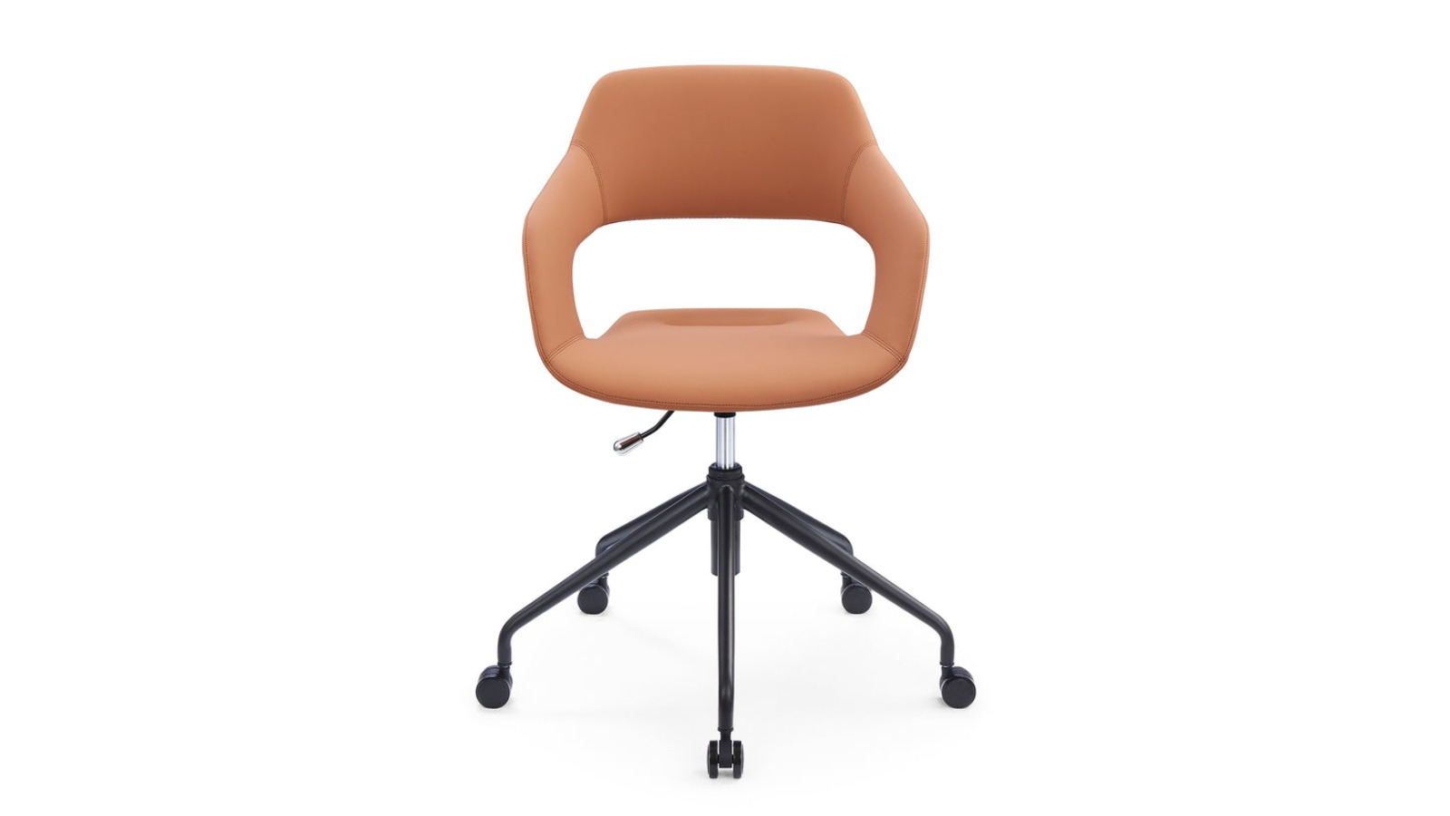 Sabia Adjustable Height Oliver Medium Back Chair - Tan/ Black
