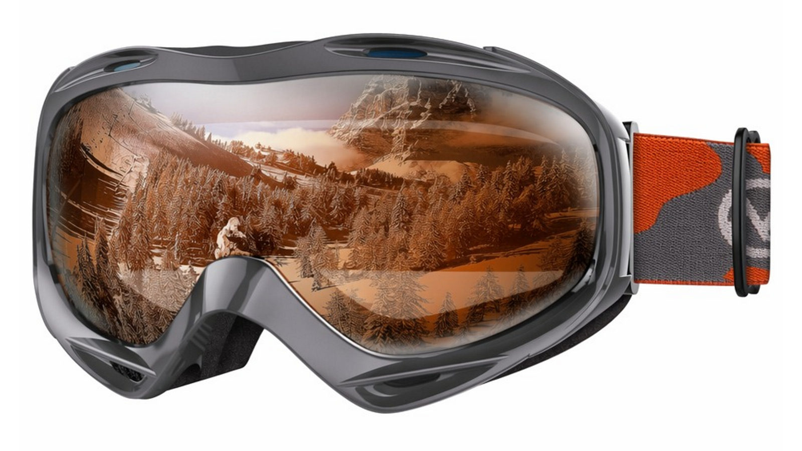 OutdoorMaster OTG Ski/Snowboard Goggles for Men, Women and Youth with UV Protection