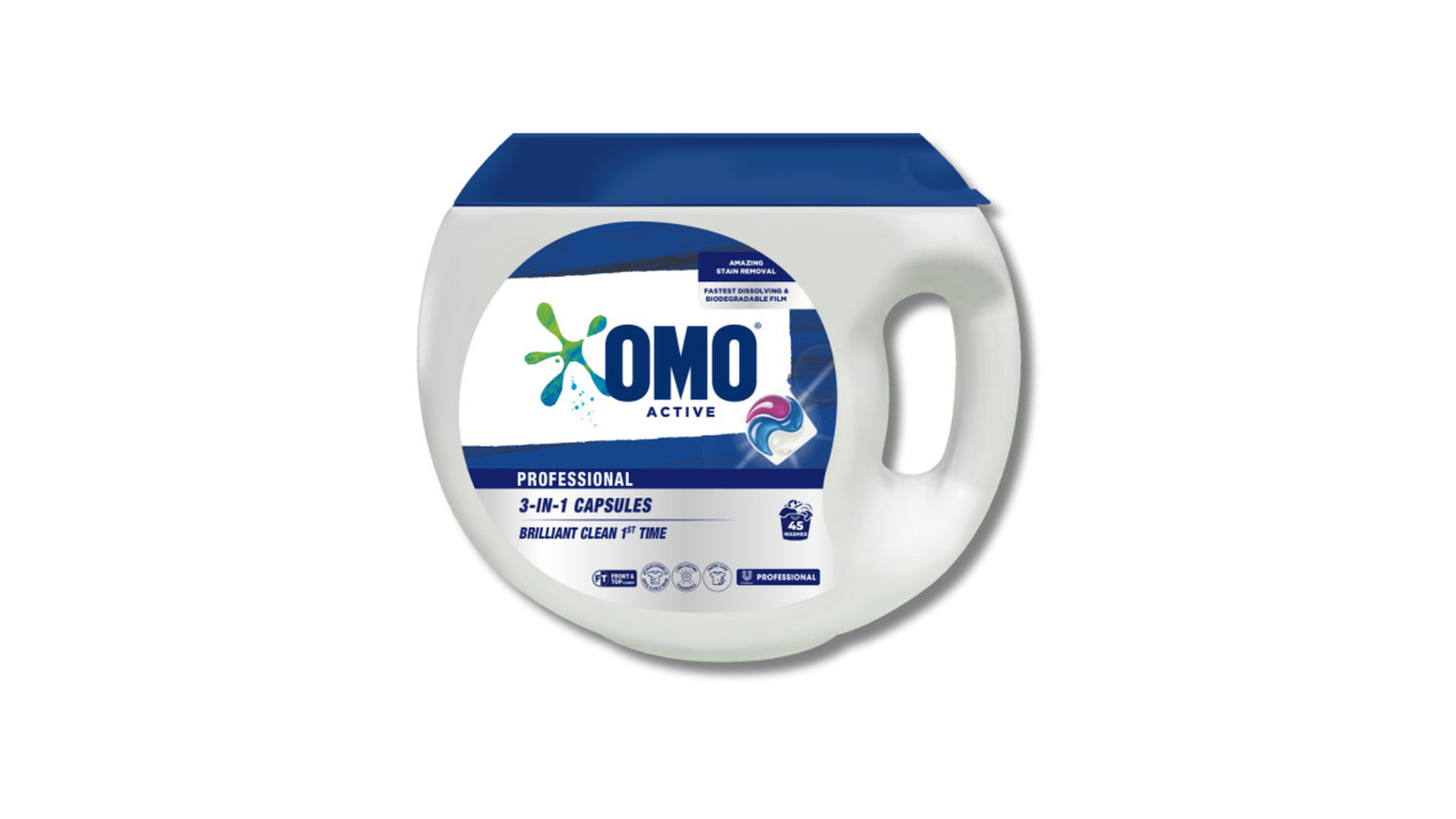 OMO Active Pack of 45 3-in-1 Professional Laundry Capsules