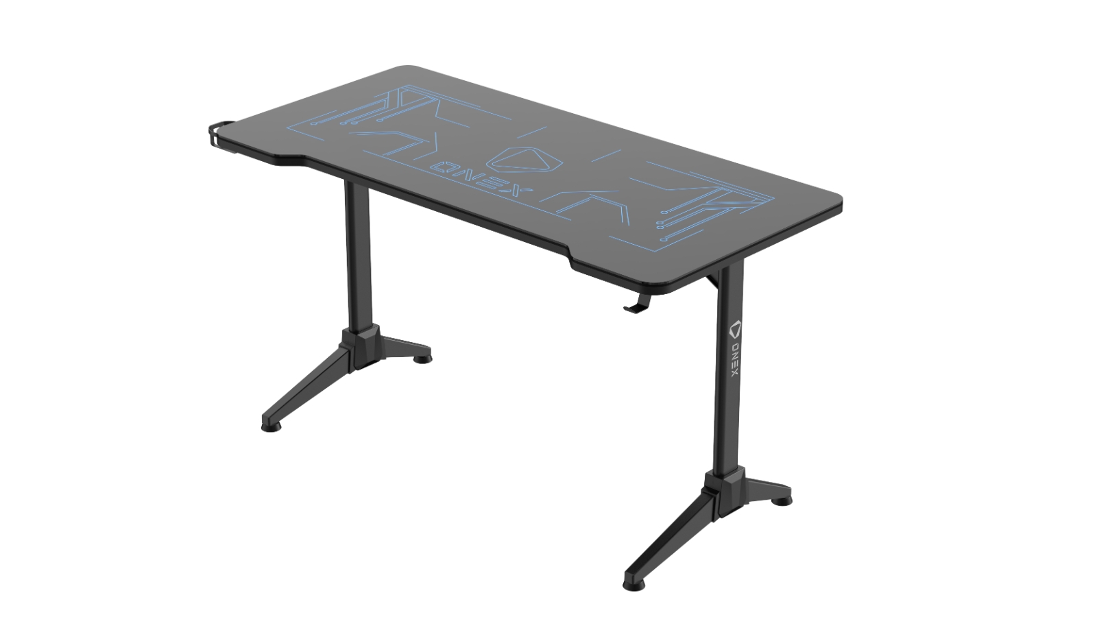 ONEX Tempered Glass RGB Gaming Desk Harvey Norman