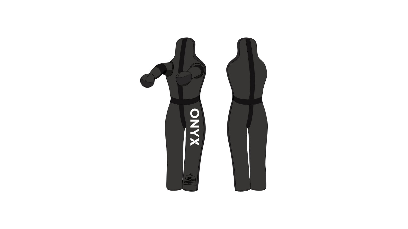 Fitness Hero Onyx The Juggernaut Standing Grappling Dummy - 1.8metre