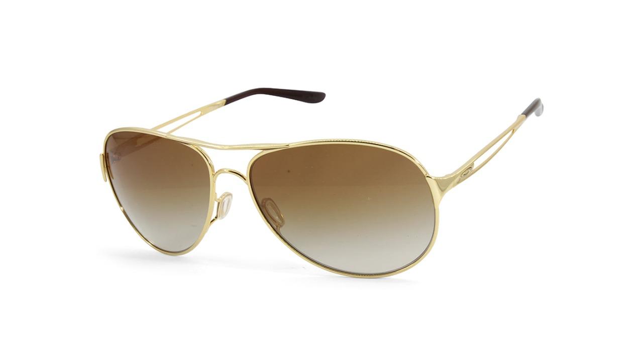 Oakley OO4054-07 Caveat Polished Gradient Women's Sunglasses - Gold/Dark Brown