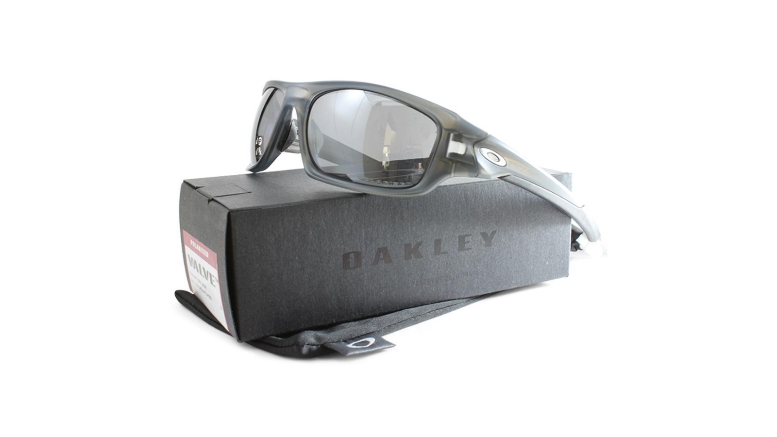 Oakley Valve OO9236 06 Iridium Polarised Men s Sunglasses Matte Grey Smoke Black