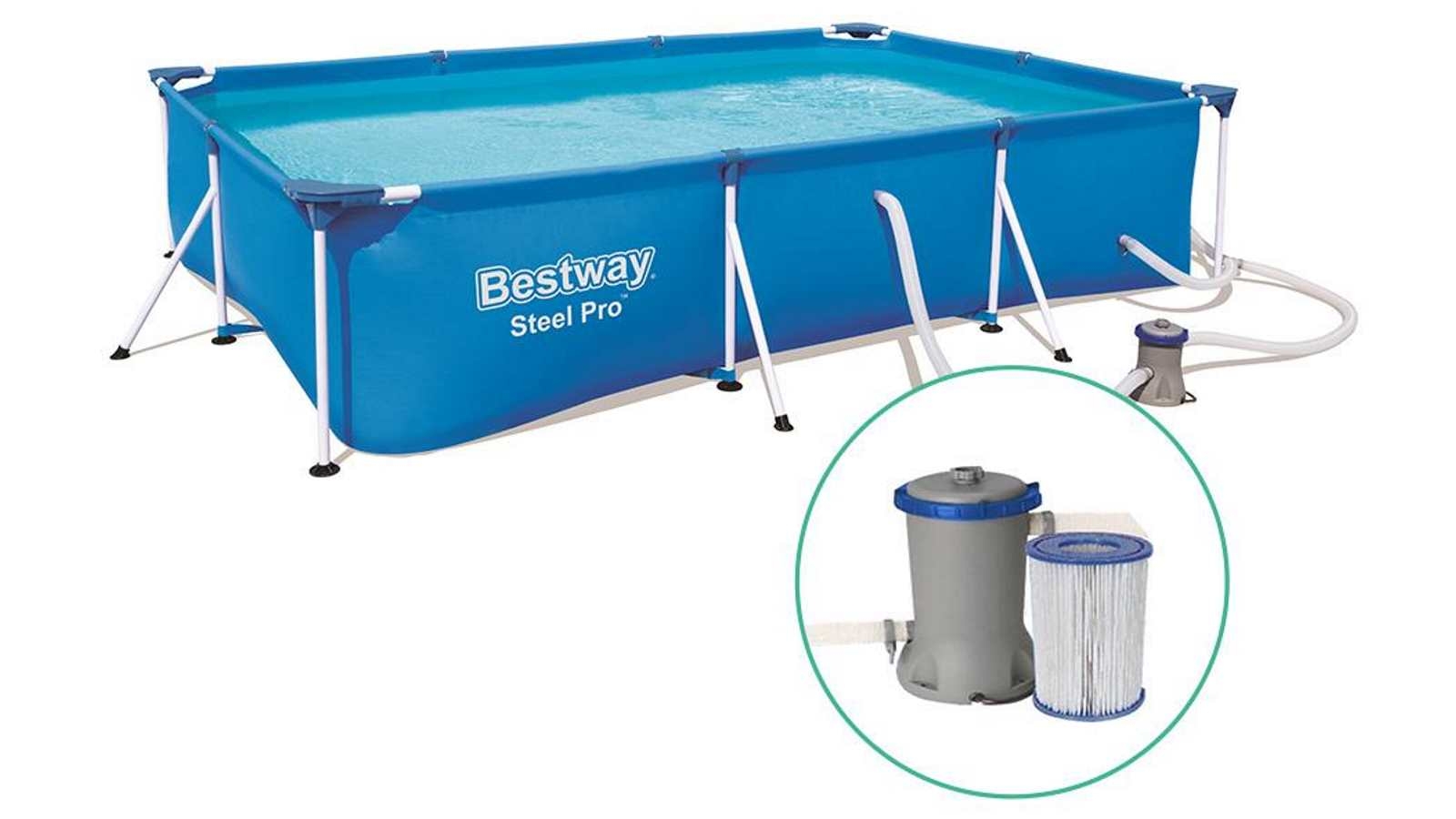 Bestway Steel Rectangular Pool - 66cm