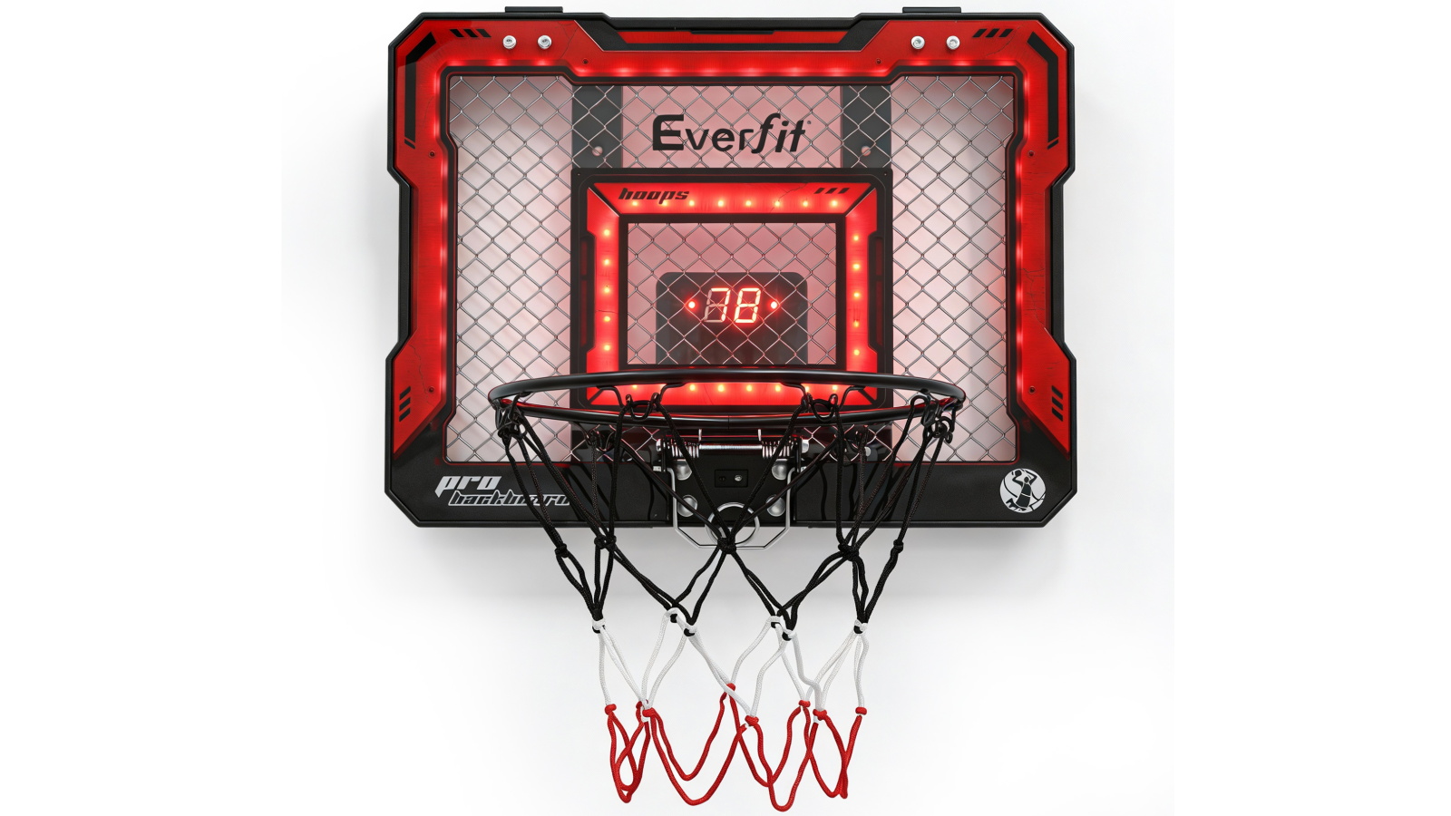 Everfit Mini Basketball Hoop Over Door Indoor LED Scoreboard Kids Set - 40x30cm