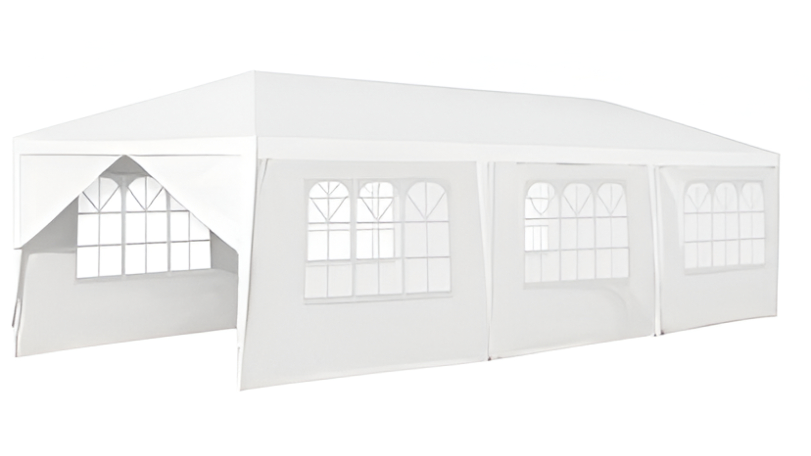 Costway 3 x 9metre White Outdoor Canopy Tent with 8 Sidewall