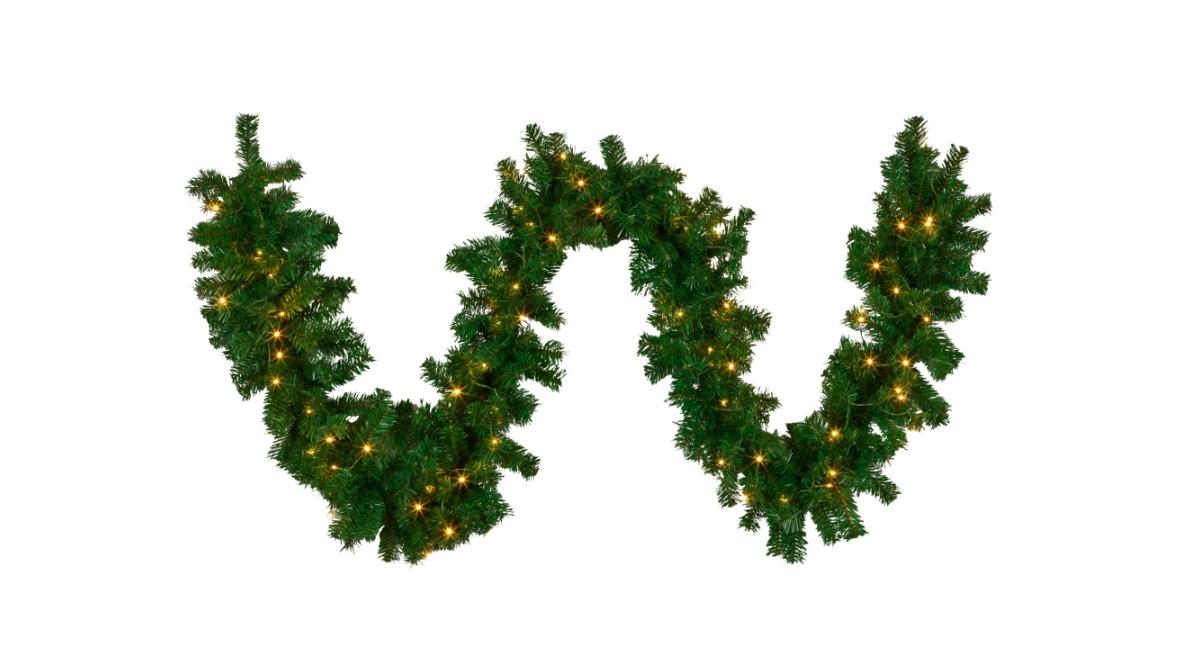 Klika 274cm Chadwick Pre-Lit Christmas Garland - Green