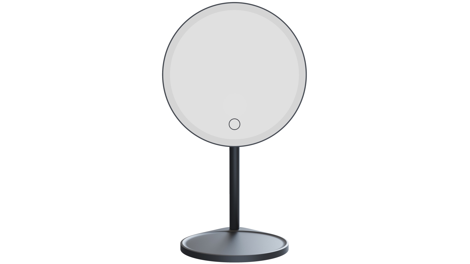 One Detachable LED Mirror - Matte Black