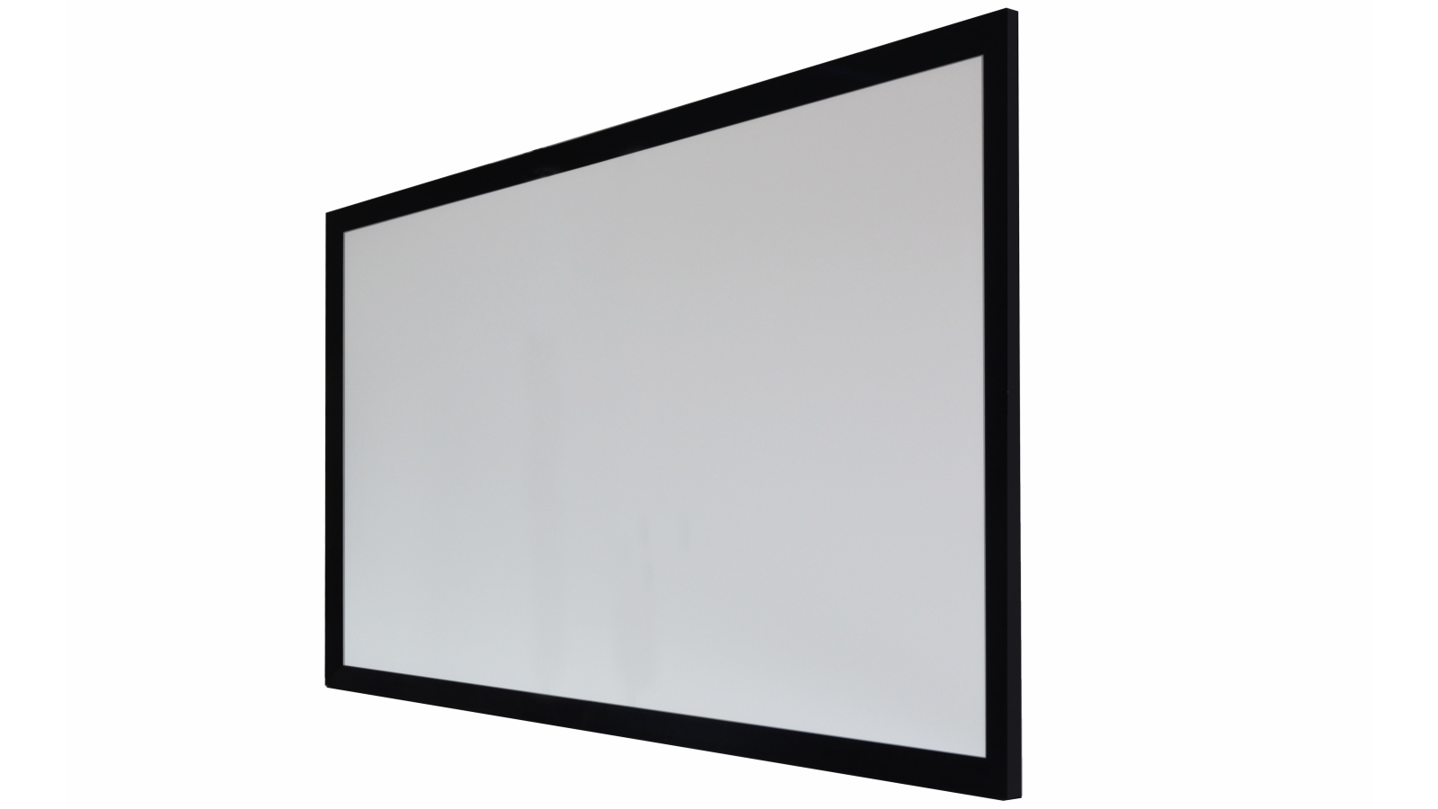One Product 100-inch 4K White PVC Fabric Fixed Frame Projector Screen for Normal/Long Throw Projectors