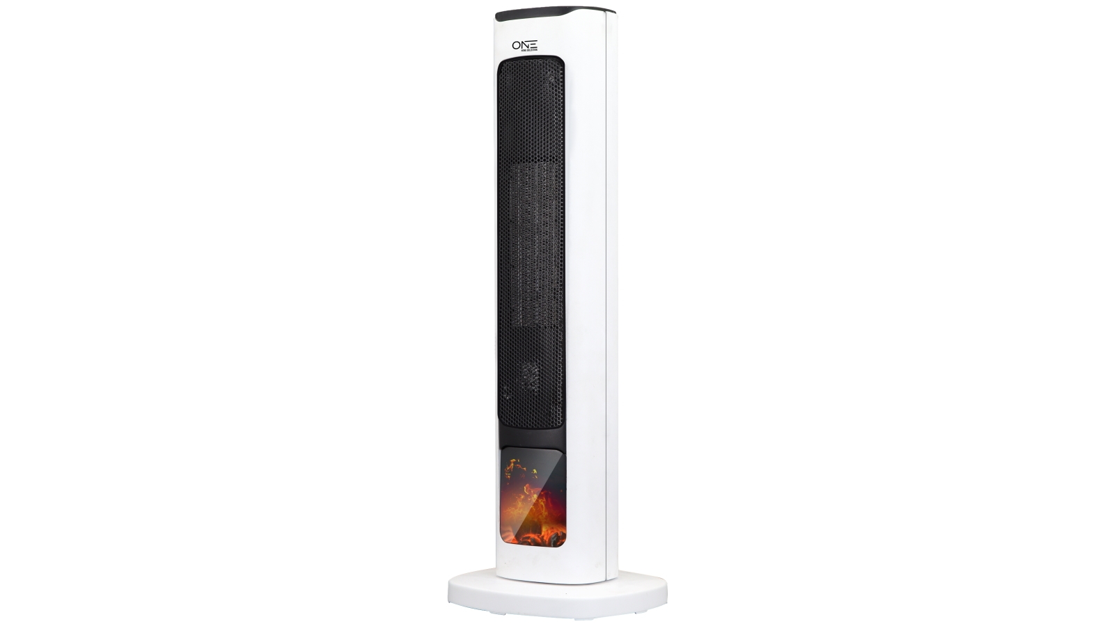 One 2000W Flame Effect Ceramic Fan Heater with Remote Harvey Norman
