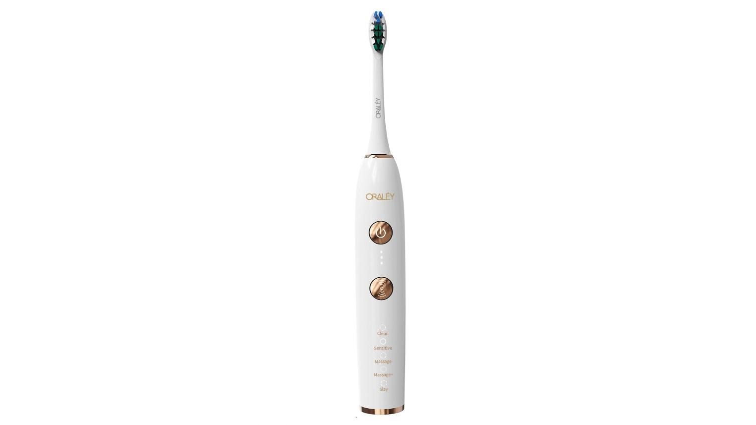 Oraley Pressure Series Sonic Toothbrush - White/Gold