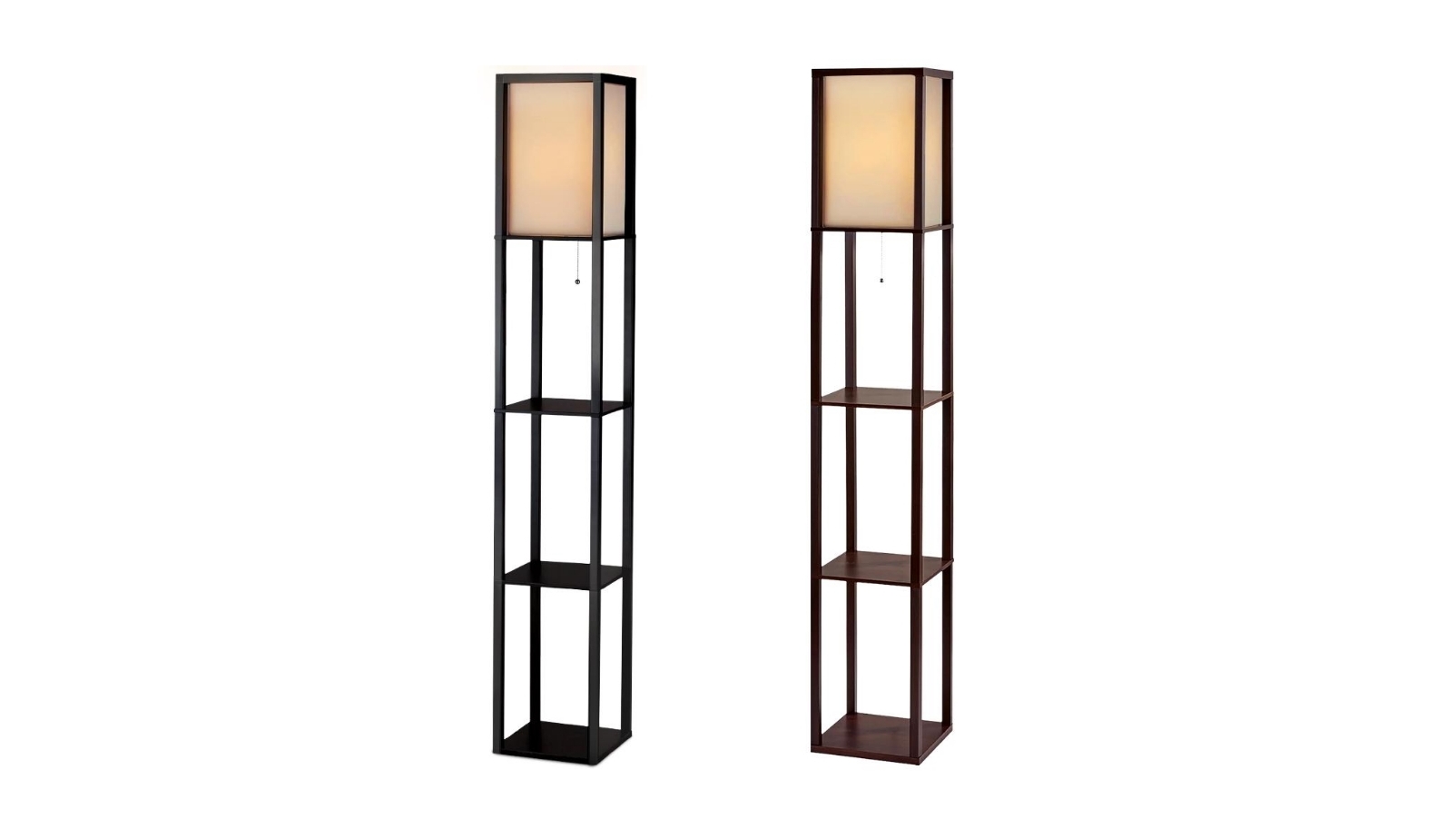 Artiss Shelf Floor Lamp with Shelving