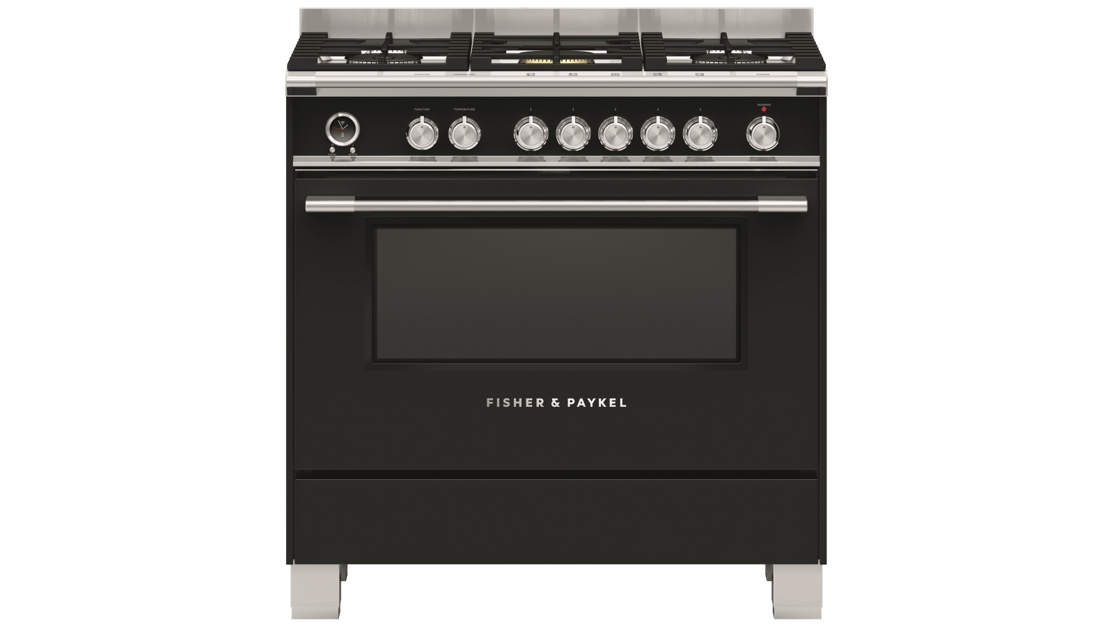 fisher & paykel 900mm pyrolytic dual fuel freestanding cooker