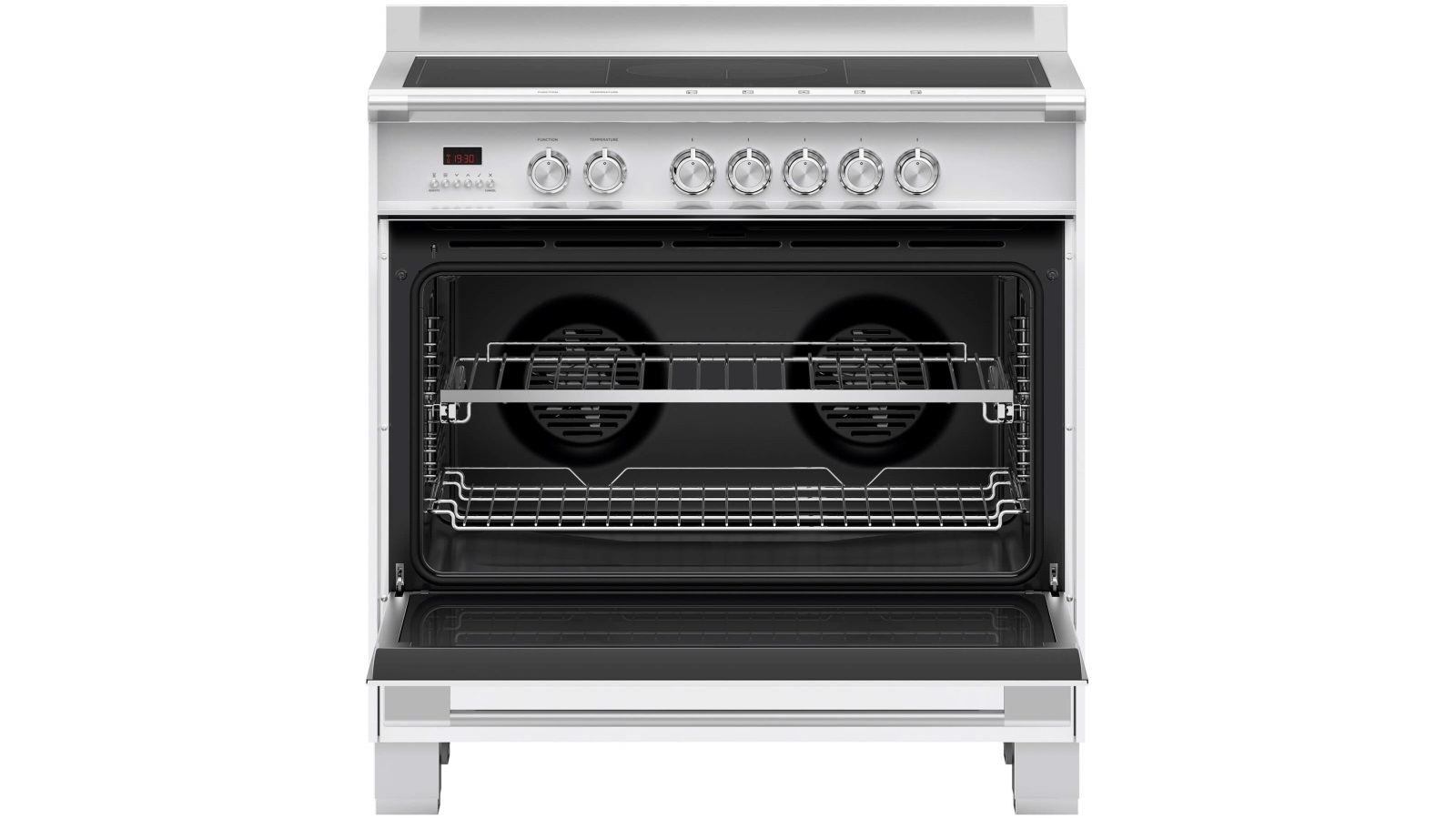 Fisher & Paykel 900mm Freestanding Induction Cooker White Harvey Norman